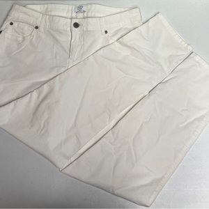 White / cream corduroy Crown & Ivy jeans. Gently used size 10 petite
